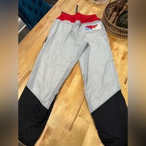 Nike Men's Cargo Pants in Red, Gray, and Black